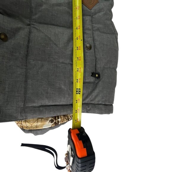 Volcom Women's Gray Puffer Vest W/ Hood Size S Outdoor Gorpcore Casual - Picture 7 of 7